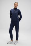 Pamuklu Regular Fit Normal Bel Ribanalı Paça Kadın Eşofman Altı EF532-NV LACİVERT