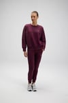 Pamuklu Regular Fit Normal Bel Ribanalı Paça Kadın Eşofman Altı EF568-BRD BORDO