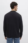 Pamuklu Regular Fit Polo Yaka Erkek Kazak 0710337-900 SİYAH