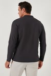 Pamuklu Regular Fit Polo Yaka Erkek Sweat 5905715 ANTRASİT