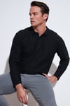 Pamuklu Regular Fit Polo Yaka Erkek Sweat 5905715 SİYAH