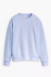 Pamuklu Regular Fit Şardonlu Bisiklet Yaka Kadın Sweat A5942-0020 MAVİ