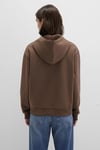 Pamuklu Regular Fit Şardonlu Kapüşon Yaka Kadın Sweat 167299-81959 KAHVE