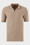 Pamuklu Regular Fit Şerit Detaylı 3'lü Paket Erkek Polo Yaka T Shirt 5902964S3 Siyah-Vizon-Haki