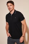Pamuklu Regular Fit Şerit Detaylı Düğmeli Polo Yaka 3'lü Paket Erkek T Shirt 5902118S3 Taş-Beyaz-Siyah