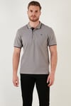 Pamuklu Regular Fit Şerit Detaylı Düğmeli Polo Yaka 4'lü Paket Erkek T Shirt 5902118S4 Aquamavi-Hakisarı-Taş-Koyu Mavi