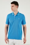 Pamuklu Regular Fit Şerit Detaylı Düğmeli Polo Yaka 5'li Paket Erkek T Shirt 5902118S5 Siyah-Taş-Koyu Mavi-Vİzon- Elma Yeşili-Beyaz