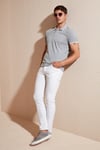 Pamuklu Regular Fit Şerit Detaylı Düğmeli Polo Yaka 3'lü Paket Erkek T Shirt 5902118S3 Siyah-Kırmızı-Gri Melanj