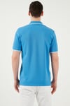Pamuklu Regular Fit Şerit Detaylı Düğmeli Polo Yaka 4'lü Paket Erkek T Shirt 5902118S4 Siyah-Kırmızı-Antrasit-Koyu Mavi