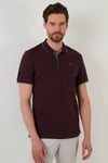 Pamuklu Regular Fit Şerit Detaylı Düğmeli Polo Yaka 4'lü Paket Erkek T Shirt 5902118S4 Siyah-Vişne-Antrasit-Aquamavi