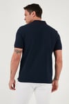 Pamuklu Regular Fit Şerit Detaylı Düğmeli Polo Yaka 4'lü Paket Erkek T Shirt 5902118S4 Siyah-Vişne-Antrasit-Lacivert-Bordo
