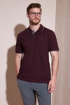 Pamuklu Regular Fit Şerit Detaylı Düğmeli Polo Yaka 4'lü Paket Erkek T Shirt 5902118S4 Siyah-Vişne-Antrasit-Gri Melanj