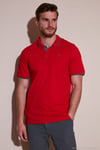 Pamuklu Regular Fit Şerit Detaylı Düğmeli Polo Yaka 5'li Paket Erkek T Shirt 5902118S5 Siyah-Kırmızı-Antrasit-Haki-Gri Melanj