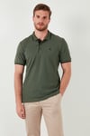 Pamuklu Regular Fit Şerit Detaylı Düğmeli Polo Yaka 4'lü Paket Erkek T Shirt 5902118S4 SİYAH-GRİ MELANJ-HAKİ-VişneBeyaz