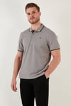 Pamuklu Regular Fit Şerit Detaylı Düğmeli Polo Yaka 4'lü Paket Erkek T Shirt 5902118S4 Beyaz-Kırmızı-Mavi-Taş