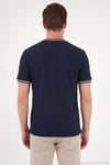 Pamuklu Regular Fit Şerit Detaylı Erkek T Shirt 5904089 İNDİGO