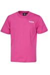 Pamuklu Regular Fit Sırt Baskılı Bisiklet Yaka Kız Çocuk T Shirt 912315-3502 PEMBE