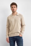 Pamuklu Regular Fit Triko Erkek Polo Yaka Kazak B35W40029 114 BEJ