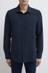 Pamuklu Regular Fit Uzun Kollu Erkek Gömlek 0211898-86623 KOYU LACIVERT