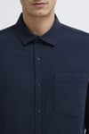 Pamuklu Regular Fit Uzun Kollu Erkek Gömlek 0211898-86623 KOYU LACIVERT