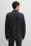 Pamuklu Regular Fit Uzun Kollu Erkek Polo Yaka T Shirt 0613041-80024 GRİ MELANJ