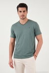 Pamuklu Regular Fit V Yaka Erkek T Shirt 5902719 NEFTİ