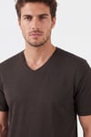 Pamuklu Regular Fit V Yaka Erkek T Shirt 5902719 KAHVE