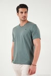 Pamuklu Regular Fit V Yaka Erkek T Shirt 5902719 NEFTİ
