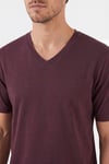 Pamuklu Regular Fit V Yaka Erkek T Shirt 5902719 VİŞNE