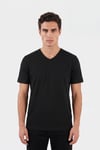 Pamuklu Regular Fit V Yaka Erkek T Shirt 5902719 SİYAH