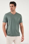 Pamuklu Regular Fit V Yaka Erkek T Shirt 5902719 NEFTİ
