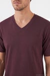 Pamuklu Regular Fit V Yaka Erkek T Shirt 5902719 VİŞNE