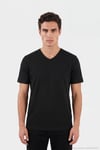 Pamuklu Regular Fit V Yaka Erkek T Shirt 5902719 SİYAH