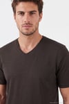 Pamuklu Regular Fit V Yaka Erkek T Shirt 5902719 KAHVE