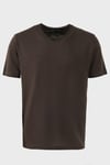 Pamuklu Regular Fit V Yaka Erkek T Shirt 5902719 KAHVE