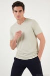 Pamuklu Regular Fit V Yaka Erkek T Shirt 5902719 TAŞ