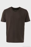 Pamuklu Regular Fit V Yaka Erkek T Shirt 5902719 KAHVE