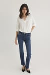 Pamuklu Regular Fit V Yaka Kadın Bluz 121357-22937 EKRU