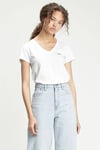 Pamuklu Regular Fit V Yaka Kadın T Shirt A3170-0010 BEYAZ