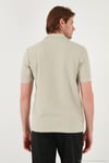 Pamuklu Regular Fit Yarım Fermuarlı 3'lü Paket Erkek Polo Yaka T Shirt 5902434S3 Taş-Antrasit-Vizon