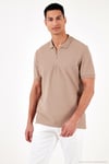 Pamuklu Regular Fit Yarım Fermuarlı 3'lü Paket Erkek Polo Yaka T Shirt 5902434S3 Taş-Antrasit-Vizon