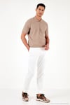 Pamuklu Regular Fit Yarım Fermuarlı 3'lü Paket Erkek Polo Yaka T Shirt 5902434S3 Taş-Antrasit-Vizon
