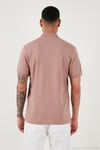 Pamuklu Regular Fit Yarım Fermuarlı 3'lü Paket Erkek Polo Yaka T Shirt 5902915S3 Pudra-Gri-Mavi