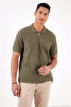 Pamuklu Regular Fit Yarım Fermuarlı 3'lü Paket Erkek Polo Yaka T Shirt 5902434S3 Siyah-Ekru-Haki