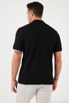 Pamuklu Regular Fit Yarım Fermuarlı 3'lü Paket Erkek Polo Yaka T Shirt 5902434S3 Siyah-Ekru-Haki