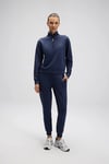 Pamuklu Regular Fit Yarım Fermuarlı Dik Yaka Kadın Sweat EF557-NV LACİVERT
