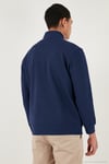 Pamuklu Regular Fit Yarım Fermuarlı Dik Yaka Erkek Sweat 5905470 İNDİGO