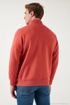 Pamuklu Regular Fit Yarım Fermuarlı Dik Yaka Erkek Sweat 59052592 BAYRAK KIRMIZI