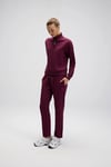 Pamuklu Regular Fit Yarım Fermuarlı Dik Yaka Kadın Sweat EF557-BRD BORDO