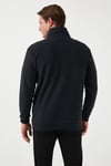 Pamuklu Regular Fit Yarım Fermuarlı Dik Yaka Erkek Kazak 456112 ANTRASİT